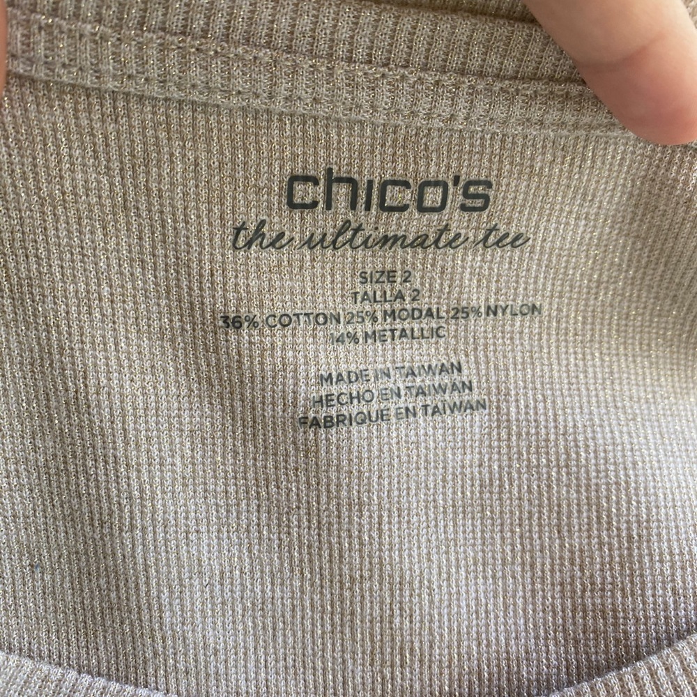 Chico’s Shimmer Tank - Picture 5 of 5